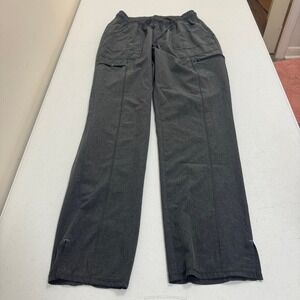 ScrubStar Mens Charcoal Gray Heather Cargo Scrub Pants Medium Elastic